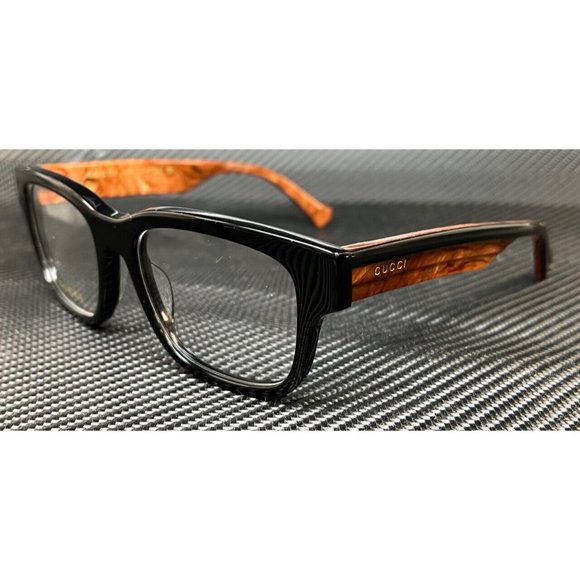 Gucci Black Frame Orange 54mm Eyeglasses - Picture 1 of 4
